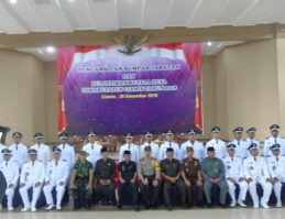 Kades Terpilih Mengikuti Pelantikan kepala desa se-kabupaten ciamis