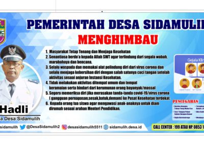 Kepala Desa Himbauan Pencegahan Penyebaran Virus Corona (COVID-19)