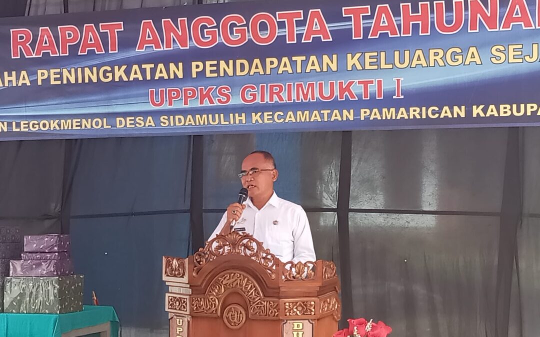 Camat pamarican Hadiri RAT UPPKS Girimukti 1 Desa Sidamulih